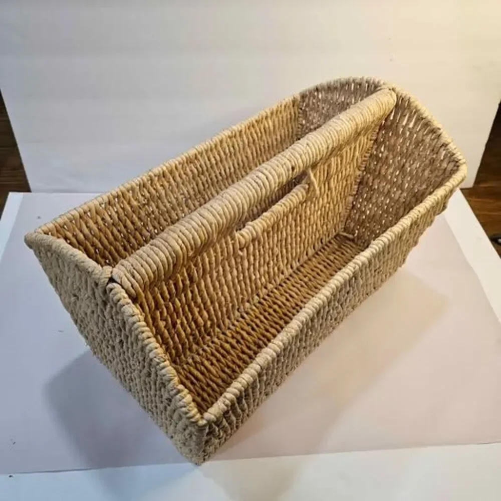 Woven Seagrass Magazine Rack Caddy